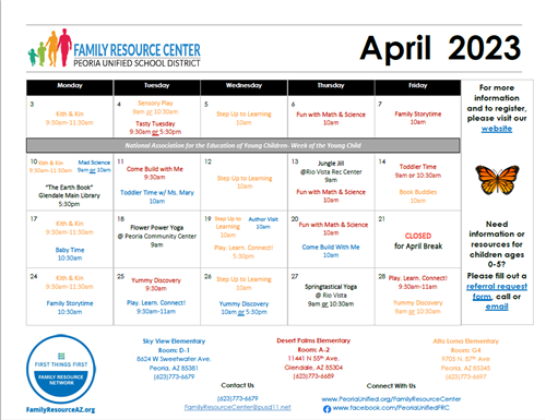 April Calendar